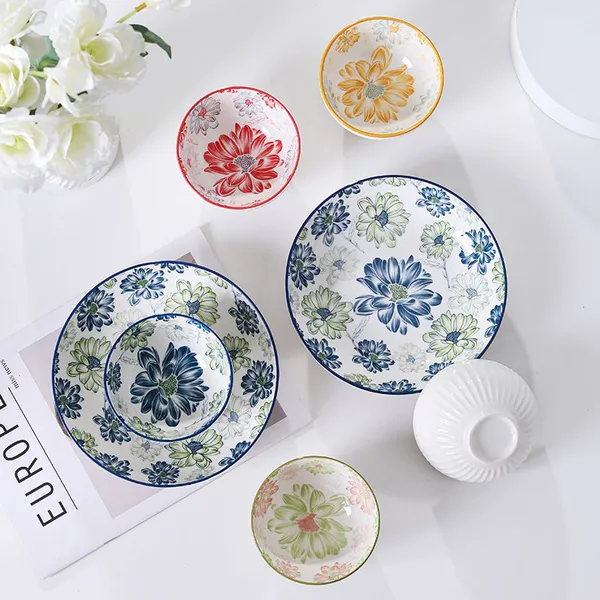 Ceramic Bowl and Dish Set Chinese Porcelain Porcelain Tableware photo-2