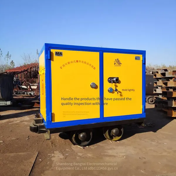 Underground Rail Transport Explosive Tank Car With a Track Gauge of 600mm, Non-coal Mine Track Blasting Material Car, Qilu Bangtai photo-4