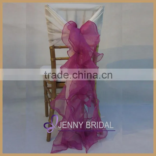 C003E China Wholesale Light Pink Blush Organza Cheap Chair Covers for Sale photo-5