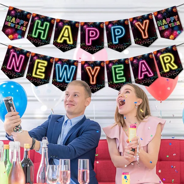 Ningbo Partyking All-in-one Happy New Year Party Kit Including Party Tableware and Home Festive Decorations
