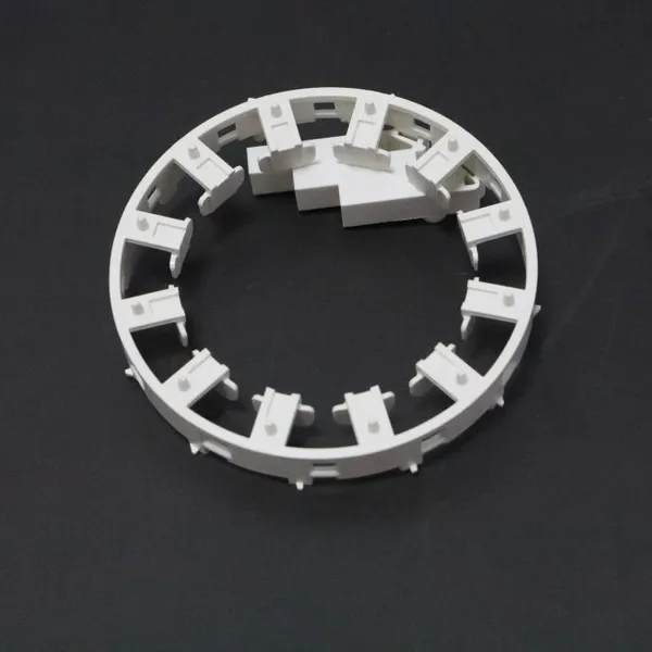 IATF 16949 PA66 Electronic Ring Retainer Custom Injection Molding Automated Vision Inspected Plastics Export To Poland Auto Hub photo-5
