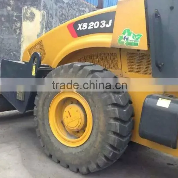 USED XCMG 20 TON VIBRATORY ROAD ROLLER XS203J, 2014 MADE photo-2