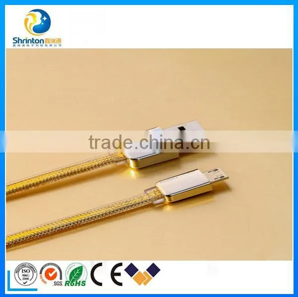 Remax Double Sided Gold Flat Data Cable for Iphone 5splus photo-5