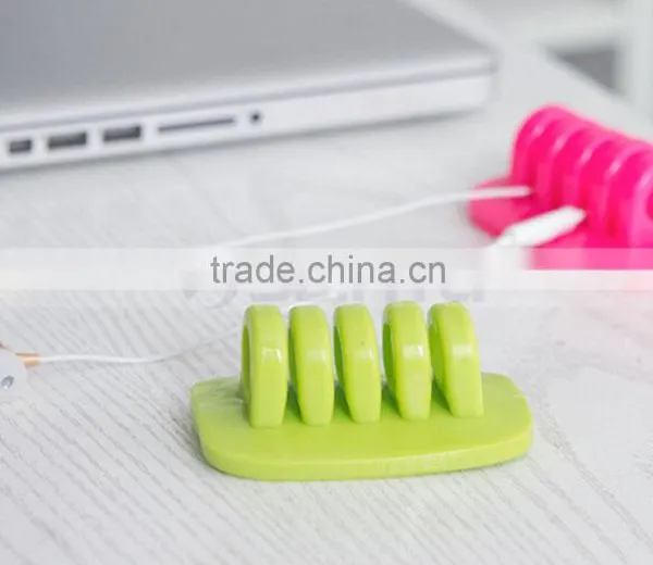 Silicone Desk Wall Adhesive Cable Clip Organizer photo-4