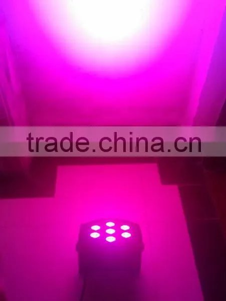 7pcs 10w Flat Led Par Rgbw for dj Stage Wall Wash Effect Dmx512 Ac110-240v Good Cheap Price photo-4