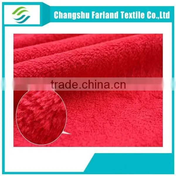 2015 New Productds Red Polyester Velvet Fabric photo-3