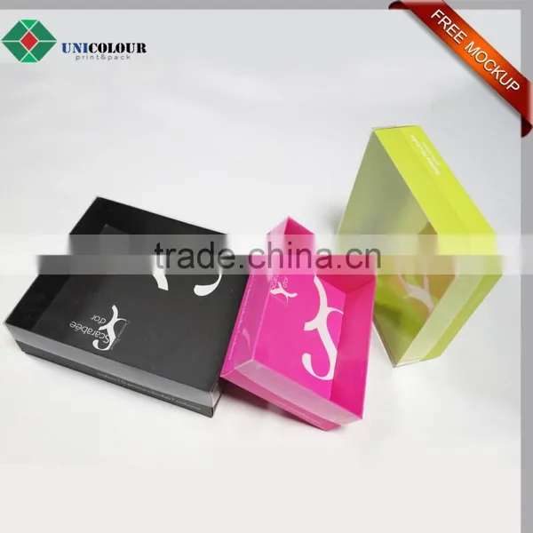Custom Luxury Silver Logo Cardboard Paper Chocolate Box With Clear Lid photo-5