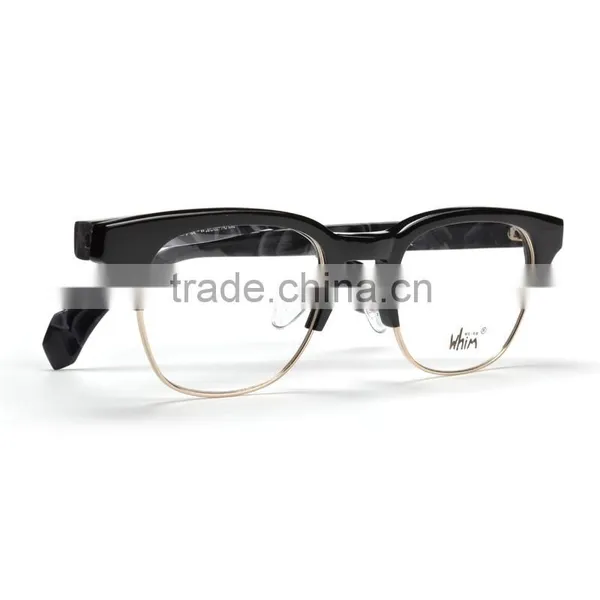 Whim Brand Designer Hand Made Half Rim Retro Myopia Acetate Glasses Frame photo-6