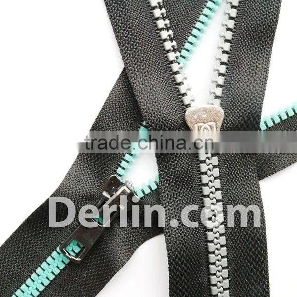 Kids Children Colour Logo 3# 5# Resin Delrin Vislon Plastic Zipper photo-3