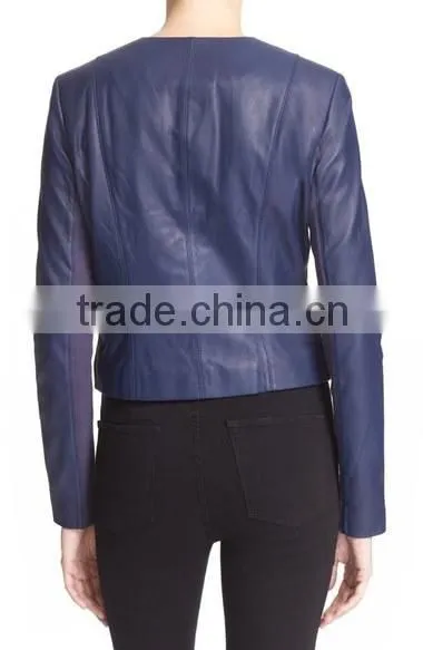 Fashioned Hot Look Women Fashion Leather Jacket photo-4