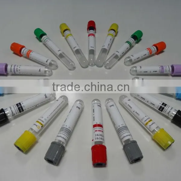 PET/Glass Medical Disposable Vacuum Blood Test Collection Tube (heparin Tube Green) With CE&ISO photo-2
