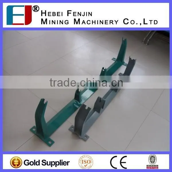 ISO Standard Electricity Spray Painting Steel Support Bracket For Conveyor Idler Roller photo-6