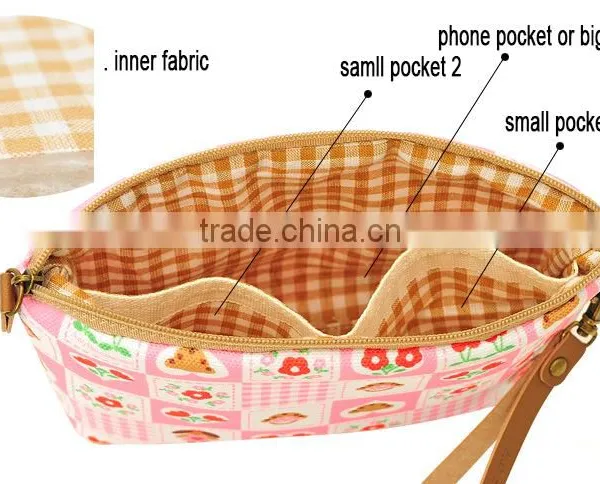 Canvas Lady Clutch Bag Outdoor Daily Bag Handle Clutch Collecting Bag photo-2