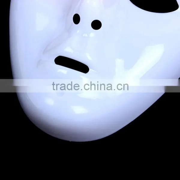 Cheap Wholesale White Green Plastic PVC Dance JabbaWockeeZ Mask for Men photo-5