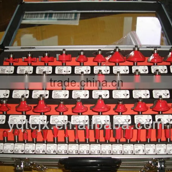 TC-050A Hand Tool Parts Mirco Grain TCT Carbide 50PCS TCT Router Bit Set In Aluminum Case Quality Choice photo-3