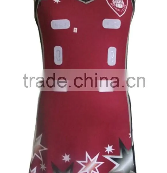Full Sublimation Netball Dress With Stylish Pattern photo-2