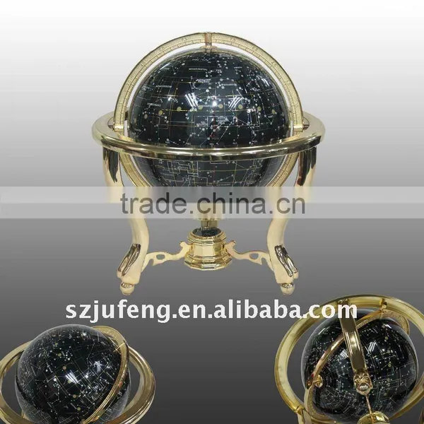 8.6"/220mm Diam Floor Standing Globe With Metal Stand/world Globes