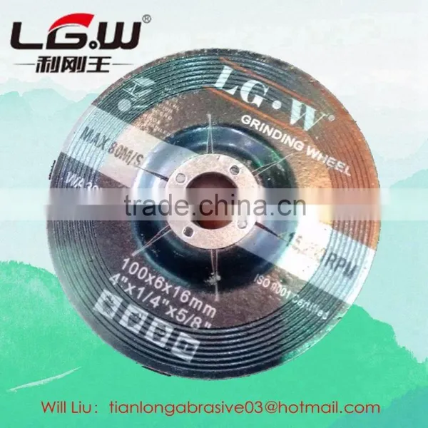 430 Hot Sale 100*6*16 2.5NET Depressed Center Grinding Wheel FOR South East MARKET photo-3