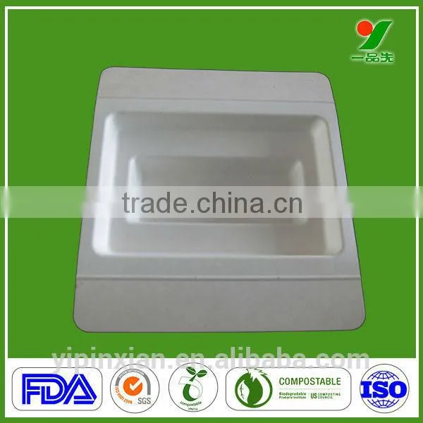 2014 Amazon Products Hot Selling Protective Sustainable Biodegradable Recyclable Pulp Paper Trays,Natural Pulp Molded Packaging photo-2