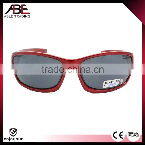 China Supplier Red Plastic Sports Sunglasses photo-2