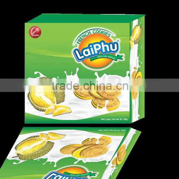 French Cookies Box 450g - Durian
