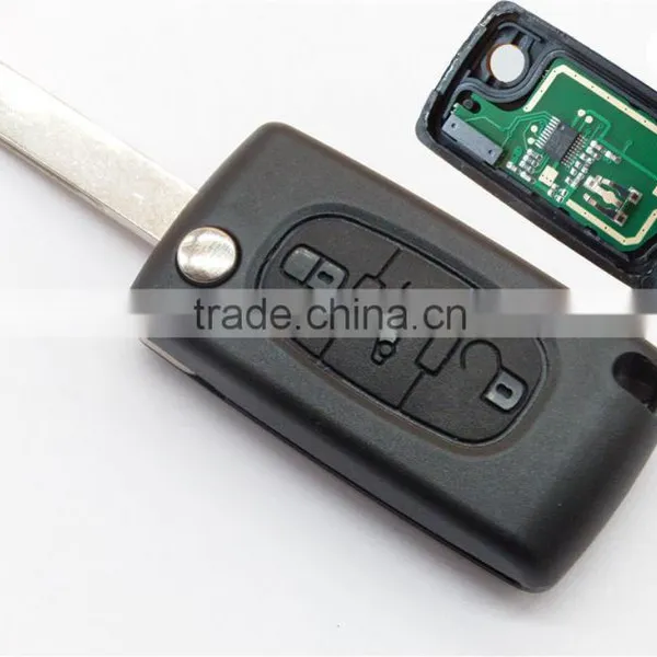 Good Quality Remote Key for Citroen 3 Button With Transponder Chip ID46 + 433Mhz + CE0536 + 407 Blade(light Button in Middle)