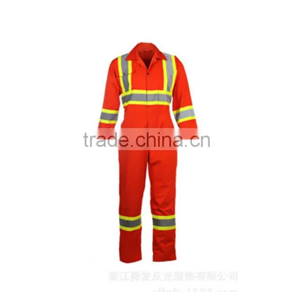 Hot Sell High Visibility Safety Industrial Coveralls Workwear With Reflective Tape photo-2