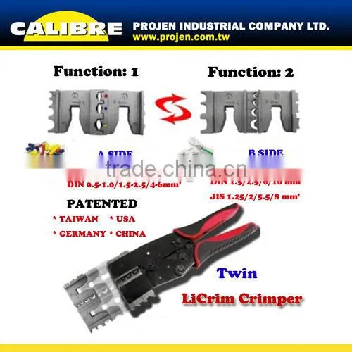 CALIBRE 105PC Twin Quick Change Ratchet Crimper Tool Set Ratchet Crimping Tool photo-3
