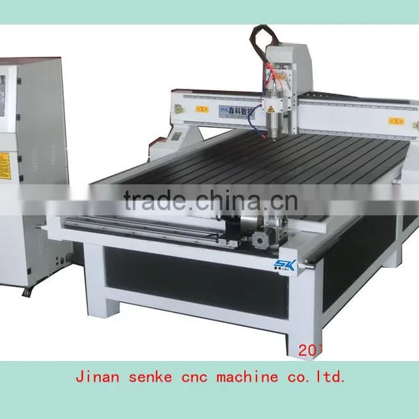 Jinan Senke 3D Woodworking Cnc Router Furniture Making 4 Axis Wood Cnc Engraving Machine photo-2