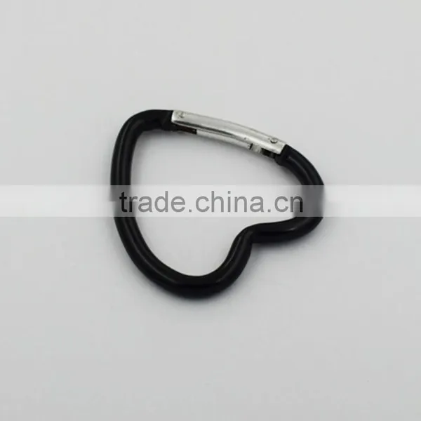 Heart-shaped Spring Carabiner Keychain photo-3