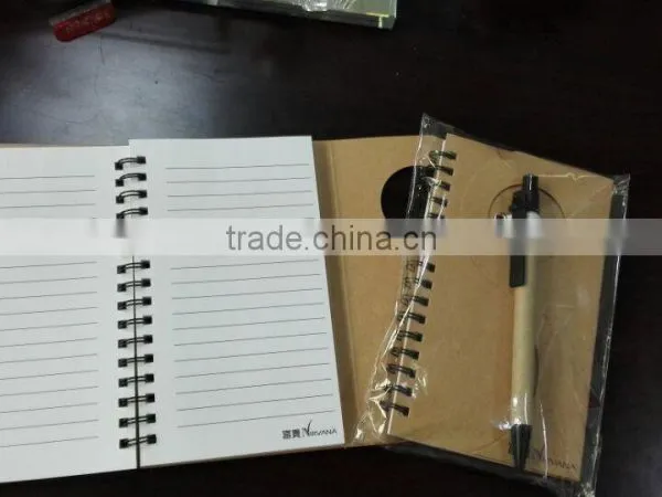 Eco Friendly Recycled Notebook With Pen
