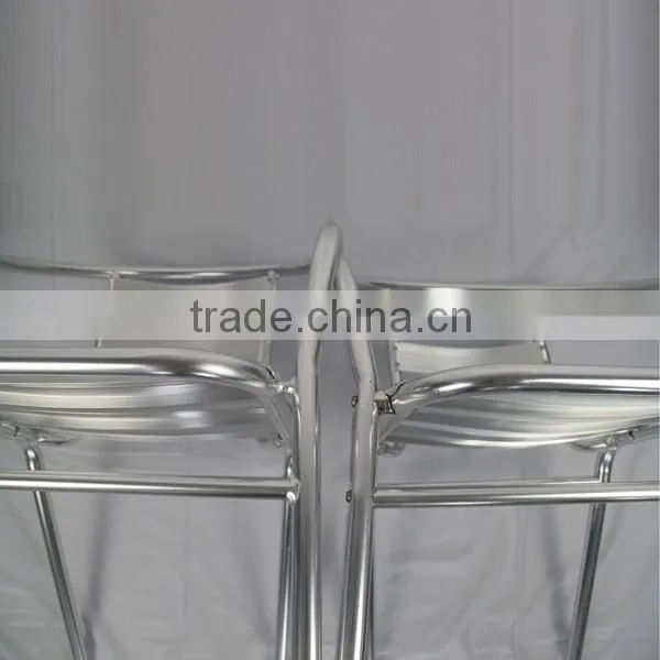 Low Price Good Quality Ourdoor Garden Dining Aluminum Stacking Chair YC001 photo-3