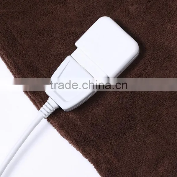 Soft Microfleece Electric Heated Overblanket Chocolate photo-3