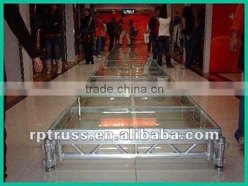 Exhibition Aluminium Lighting Stage Truss,aluminium Stage Truss,trade Show Aluminium Stage With Glass Plywood Platform photo-2