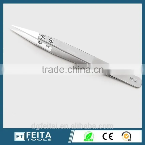 Precision Stainless Steel Tweezers/ Head-changed Resistant Tweezers Stainless Steel Ceramic Tweezers photo-2