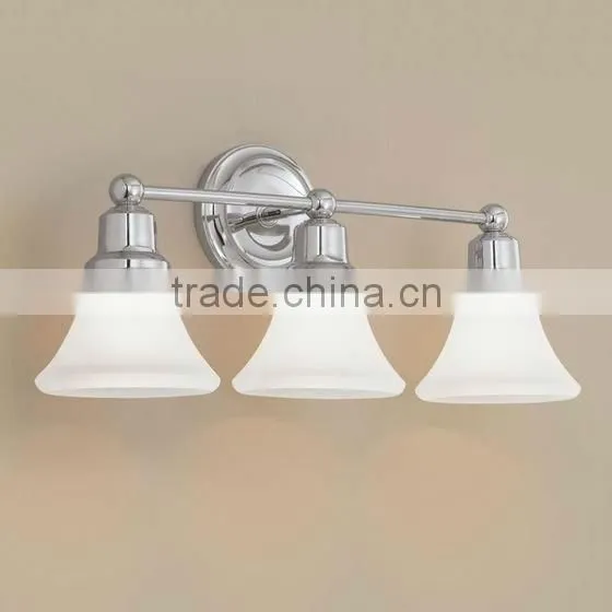 UL & CUL Listed 3-Light Classic Wall Light in Polished Nickel