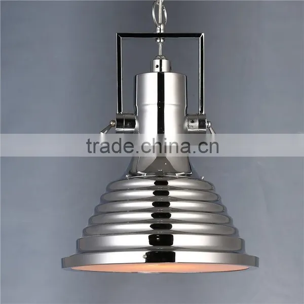 American Rh Style Polished Chrome pendant lighting Led Industrial pendant light