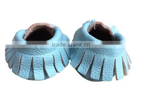 Soft Leather Baby Shoes Crib Moccasins photo-3