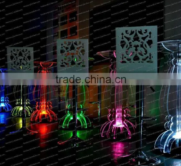 LED Event Rental Wholesale Illuminated Light Wedding Coffee Table Bar Table photo-3