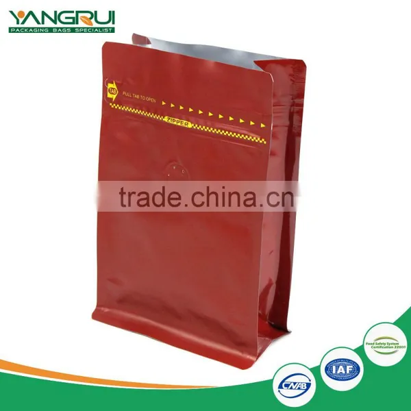 Side Zipper Flat Bottom Bag Laminated Foil Pouch photo-3