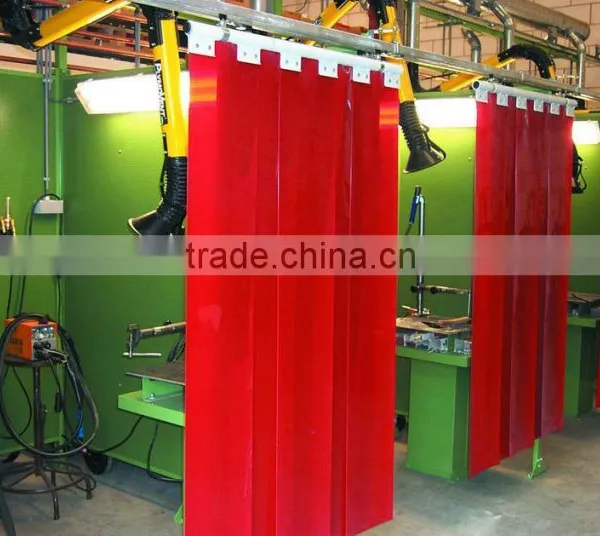 High Temperature Resistant Plastics Welding Curtain With Hanger