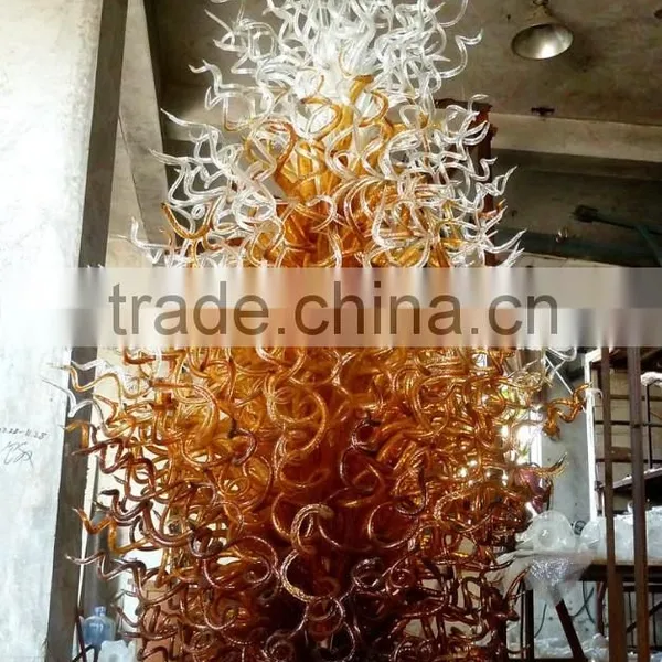 Hand Blown Glass Chandelier Decoration XO-20150622 Modern Glass Art Chandelier From Famous Chinese Glass Artist Mr Ou LianHua