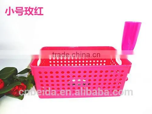 Hot Sale Colourful Plastic Basket for Carrying Friut & File, Storaging,barbecue and Office