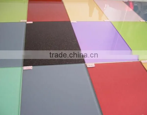 China Factory Supplied 4mm Painted Glass With ISO Certificate photo-3