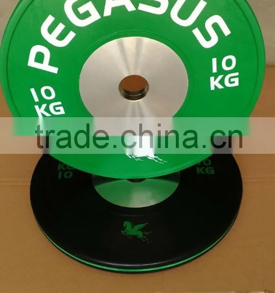 Crossfit 10kg Green Competition Bumper Plates