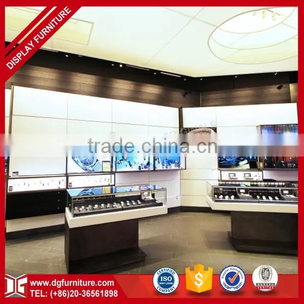 High End Luxury Led Custom Retail Wooden Glass Watch Display Counter photo-3