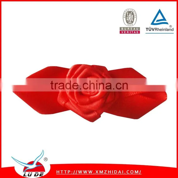 Red Color Ribbon Flowers Handmade Clothing Underwear Decoration Flowers