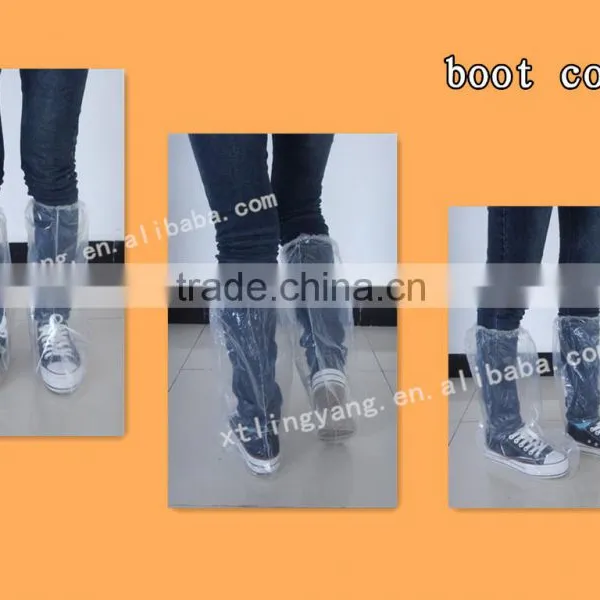 Plastic Waterproof Safety Disposable Rain Boot / Reusable Shoe Cover photo-2
