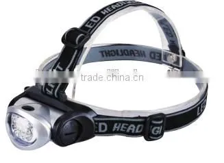 8 LED Plastic Flashlight Plastic Head Light