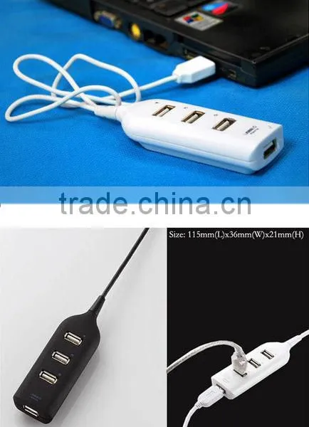 New Wholesale High Speed Mini 4 Port USB 2.0 Hub USB Port For Laptop PC Computer Laptop Peripherals Accessories photo-6